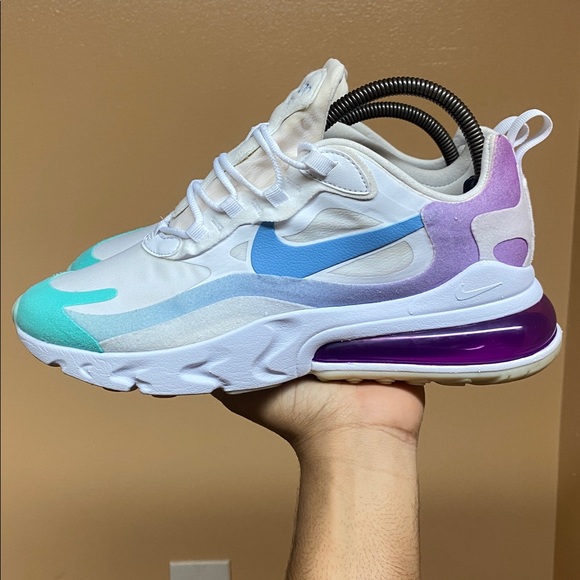 Nike Air Max 270 React Women’s Running Sneakers Gradient Shift SZ 9.5 AT6174-102 - Picture 3 of 17